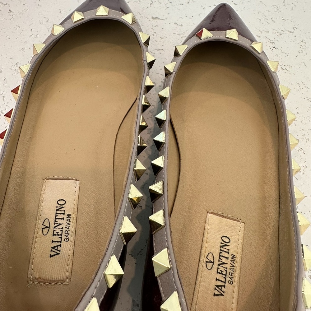 VALENTINO ROCKSTUD FLATS - Picture 12 of 15